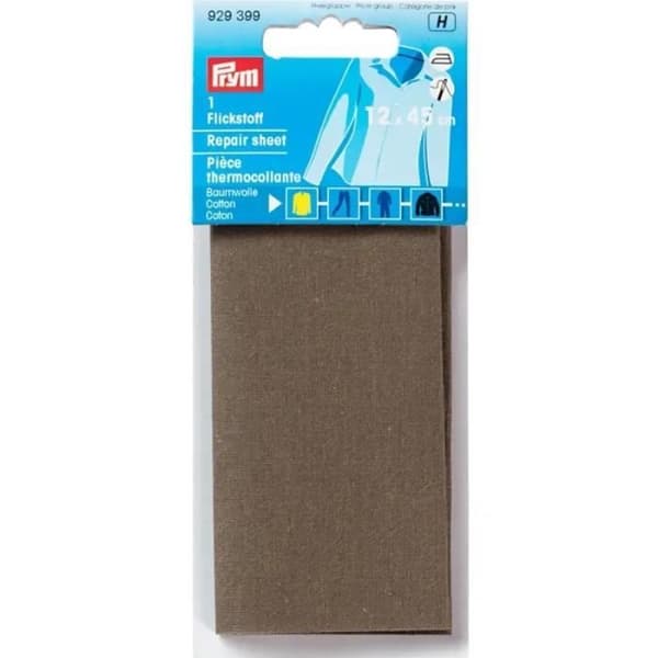 Påstrykningskupong - PRYM - Khaki - 12 x 45 cm - Bomull - Starkt lim
