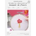 Miniatyrbild 1 av 4: Broderi kit - Franska kit - Blomma - 5 blommor - Handledning ingår - Enkla nybörjare