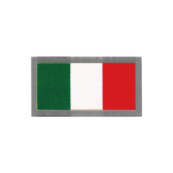 Italiens flagga självhäftande lapp, klistermärkebroderi, 7,8 x 4,2 cm
