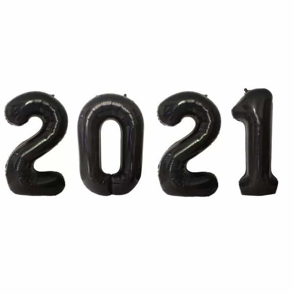 Styledesign - FBAballoon-num-2024 - Set med 2021 42" folieballonger
