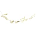 Miniatyrbild 3 av 3: Green club - HBGG107 - Club Green Banner Love is in The Air, guld, 26,8 x 0,3 x 33,5 cm