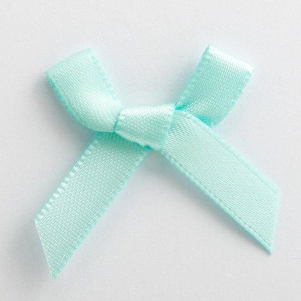 Italienska alternativ - 7913 - Satin Craft rosetter, förpackning om 100, Ankblå, Bredd 3 cm