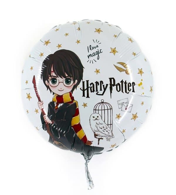 Di-gi - 34831 - Harry Potter rund rund folieballong (46 cm, 18 tum) Wizarding World