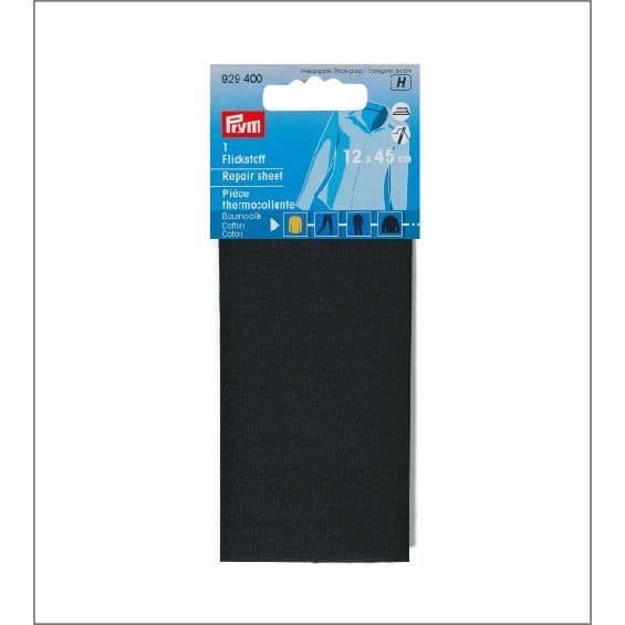 Värmeöverföringsduk - PRYM - Svart - 12 x 45 cm - Bomull - Lätt att använda