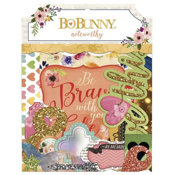 Die Cut Chipboard Noteworthy Kalenderflicka 100 bitar