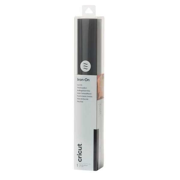 24" x 12" Mattsvart Iron-On Flex Roll - Cricut