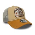 Miniatyrbild 3 av 6: New Era Kläder Modell New Era Graphic Patch Cream 9forty A-frame Trucker Justerbar Ca - Färg Ljus Brun