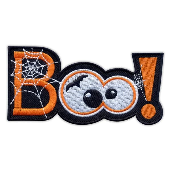 Patchion Skrämmande patch - BOO! Halloween - Magnetisk baksida ...
