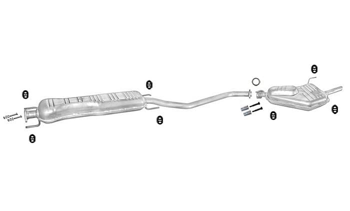 AVGASSYSTEM, AVGAS OPEL OPEL VECTRA B 1.8 2.0 2.2 16V
