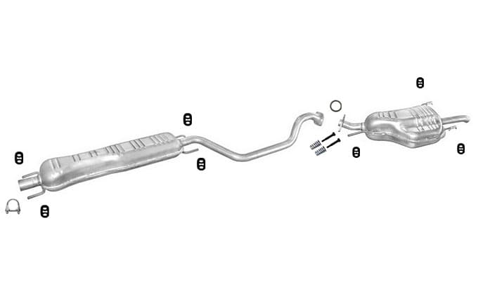 AVGASSYSTEM, AVGAS OPEL ZAFIRA 1.6 1.8 2.2 16V 99-05