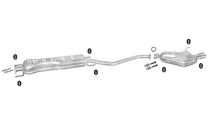 AVGASSYSTEM, AVGAS OPEL VECTRA B 2.5 2.6 V6 95-02