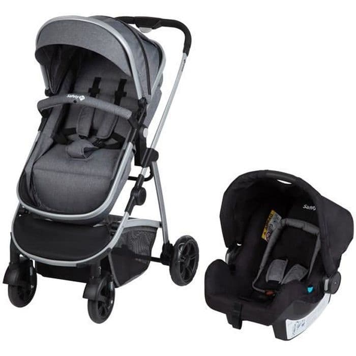 TURVALLISUUS ENSIMMÄINEN Duo Hello 3in1 (muunnettava, ei-turvallinen kehto) + Cosi + Cabriofix- ja Citi Black Chic -sovittimet