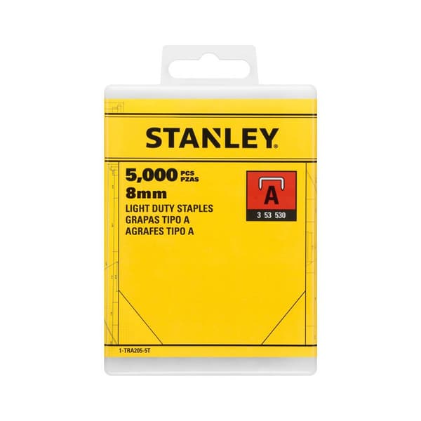 STANLEY 1-TRA205-5T Fintrådklämmor Typ A 5000 st