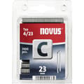 Miniatyrbild 1 av 3: Novus Office 105106300 Klämmor med smal rygg Typ 4 1100 st Mått (L x B) 23 mm x 6 mm