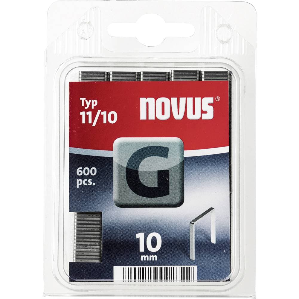 Flattrådshäftklammer - typ 11 600 st Novus 102269901 N/A Mått (L x B) 10 mm x 10.6 mm