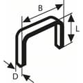 Miniatyrbild 2 av 2: Bosch Accessories 2609200239 Fintrådklämmor Typ 59 1000 st Mått (L x B) 6 mm x 10.6 mm