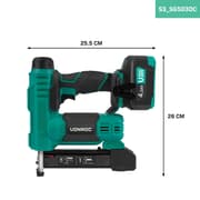 VONROC Hæftepistol - VPower 20V - Inkl. 1000 hæfteklammer & 1000 søm - Inkl. 4.0Ah batteri og oplader