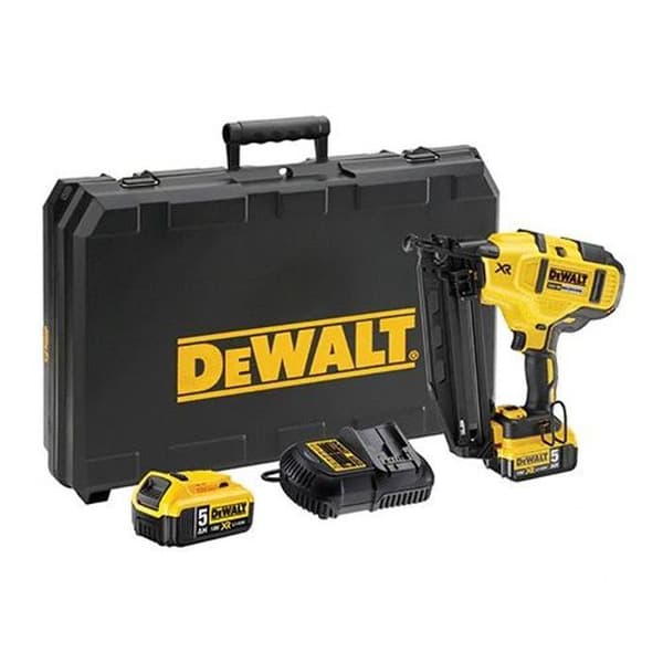 Finishing spikpistol 16Ga XR 18V 5Ah Li-ion Borstlös + 2 batterier + Box - DEWALT - DCN660P2-QW