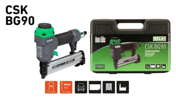 Salki häftapparat - 86909050PA - Förpackning - CSK BG90+ häftapparat 90-30 mm tång + Brad AX 30 mm och 40 mm