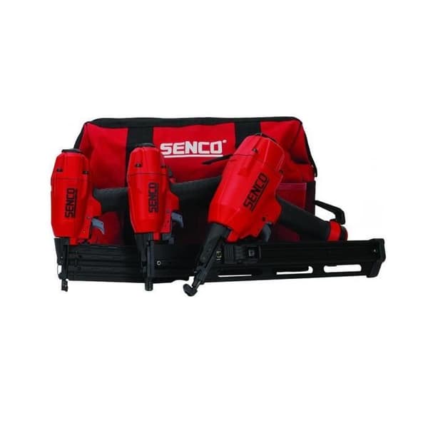 Senco - Set med 3 pneumatiska verktyg Black Label 2 spikpistoler och häftapparat - 10S2001N