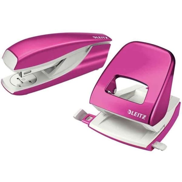 Nexxt WOW häftapparat OCH stansare - LEITZ - Rosa - I blisterförpackning - Trådbunden - 1 kg