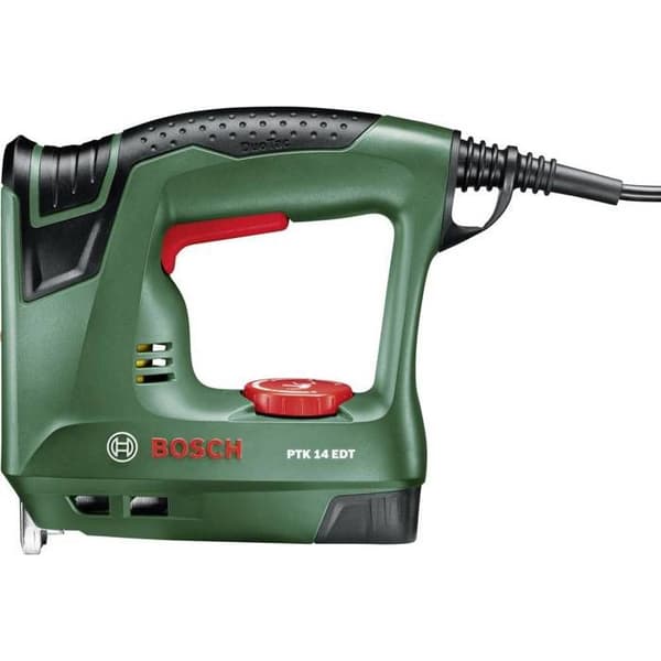 Bosch häftapparat - PTK 14 EDT - Bekväm och mångsidig för att fästa tunna material på trä
