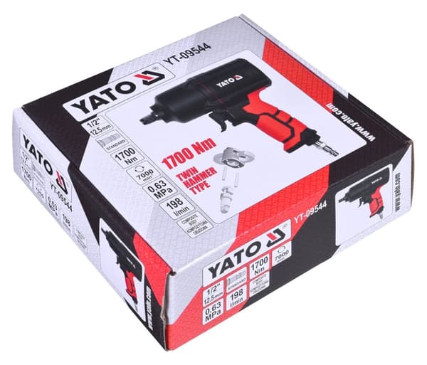 Pneumatisk skiftnyckel 1/2" 1700Nm YATO YT-09544