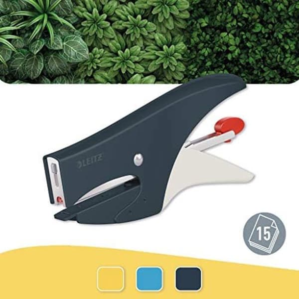 Häftapparat - LEITZ - Modell 56450089 - Kapacitet 15 Ark - Bakladdning - Ergonomisk