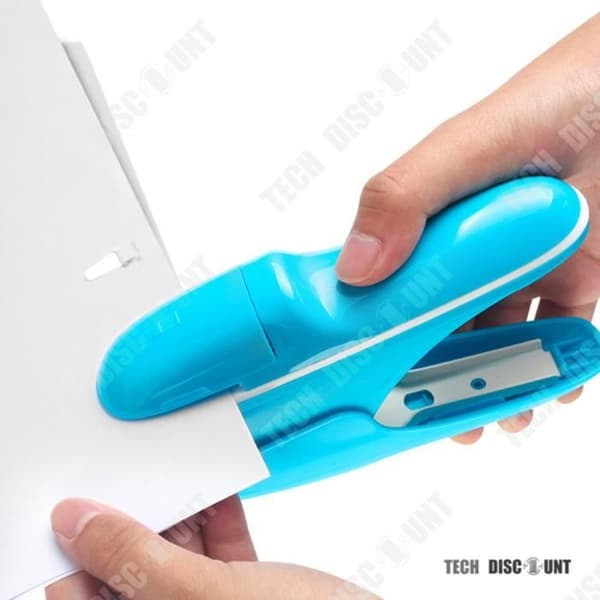 TD® Bordshäftapparat Klädsel Vägg Handspikpistol Häftlös sömnad Miljövänlig plastpapper Gör-det-själv-hantverk och konst
