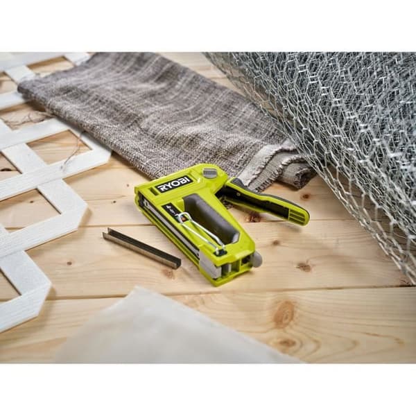 4 i 1 spikpistolhäftapparat - RYOBI - T50 och T25 häftklammer upp till 14 mm, JT21 häftklammer upp till 10 mm, 18G spets upp till 15,8 mm