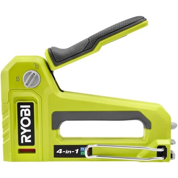 4 i 1 spikpistolhäftapparat - RYOBI - T50 och T25 häftklammer upp till 14 mm, JT21 häftklammer upp till 10 mm, 18G spets upp till 15,8 mm