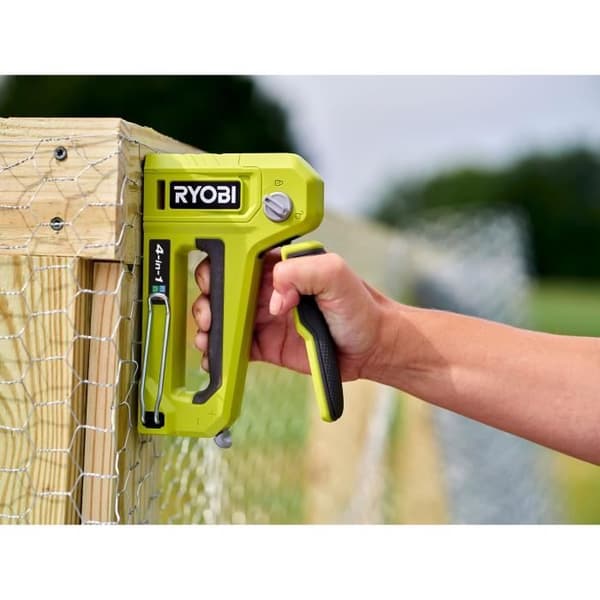 4 i 1 spikpistolhäftapparat - RYOBI - T50 och T25 häftklammer upp till 14 mm, JT21 häftklammer upp till 10 mm, 18G spets upp till 15,8 mm