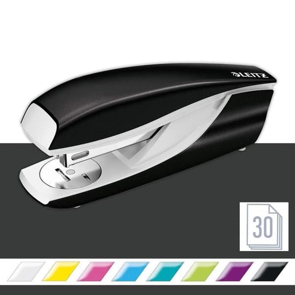 Häftapparat - LEITZ - Kapacitet 30 ark - Ergonomisk metallkropp - 24/6 eller 26/6 häftklamrar