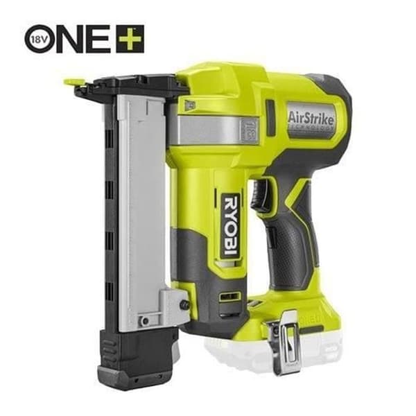 RYOBI - 18G 18V ONE+ efterbehandlingshäftapparat för tryckluft - häftklamrar 5,5 till 6,1 mm, långa. 10 mm till 38 mm + 500 spetsar - R18GS18-0