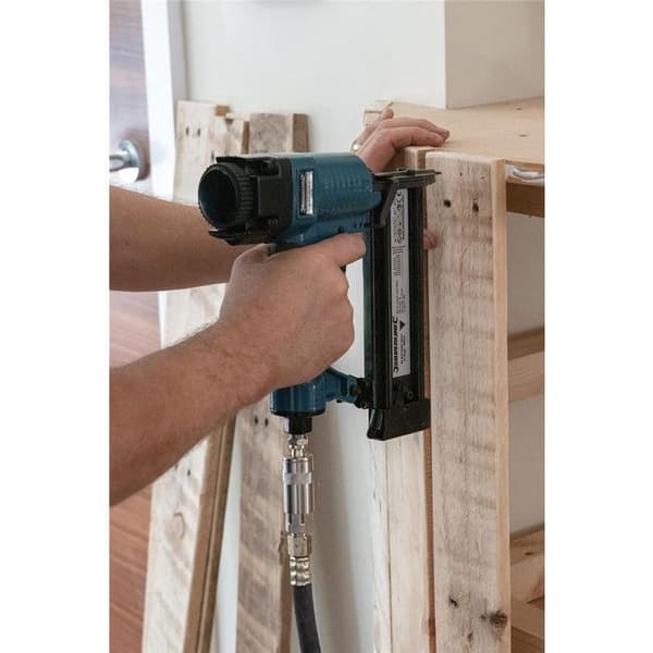Pneumatisk ramspikpistol - SILVERLINE - 90 mm - Trä - Spår 10-12 - Magasin 90 st