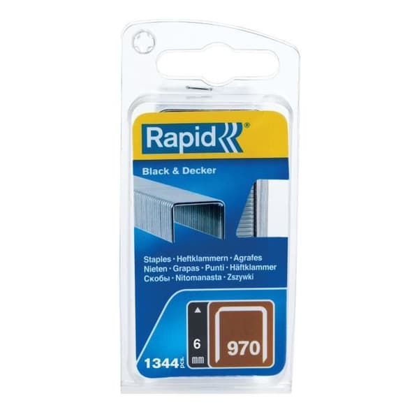 Galvaniserede hæfteklammer - RAPID - 970/06mm - Blister 1344