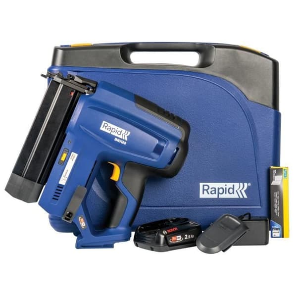 18V batterisømpistol til 8/20-50mm - RAPID - BNX50 - Kuffert + 2,5Ah batteri + oplader