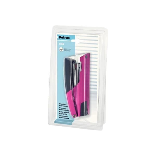 Petrus 635 WOW Häftapparat 30 ark - 3 mm 24-6, 22-6, 26-6 metall Fuchsia