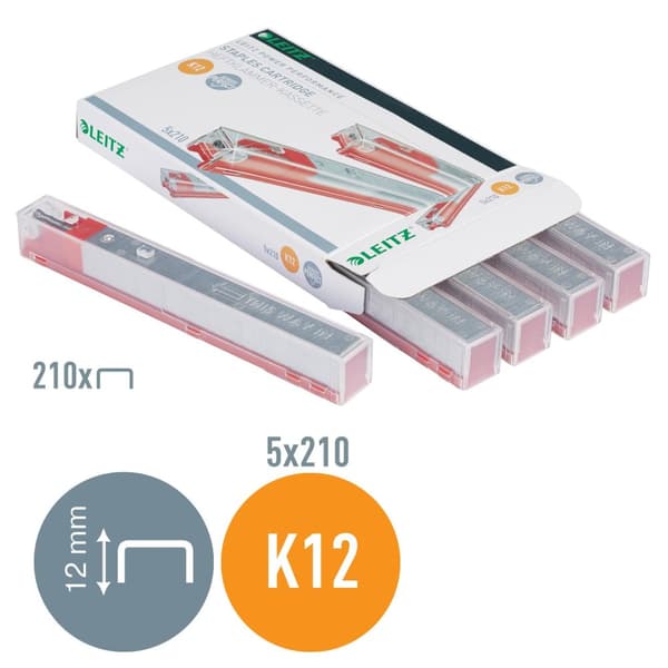 Häftklammerkassett LEITZ K12 26/12 5/fp