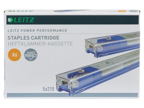Heftestift Leitz 5591 26/6 F 5551 Blå (5 stk) (1 stk.)