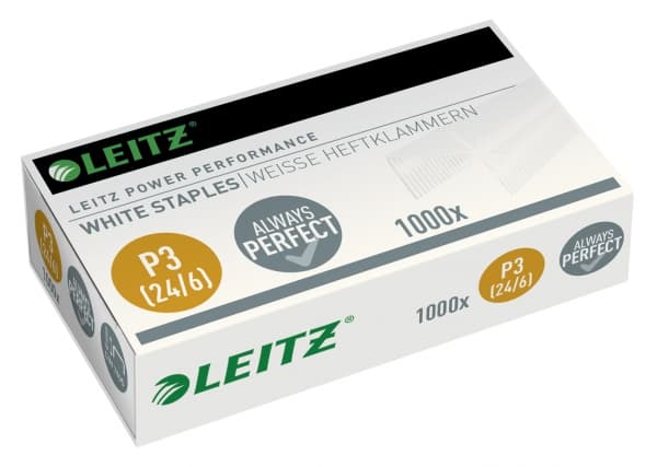 Leitz Heftestift 24/6 P3 hvit (1000) (10 stk.)
