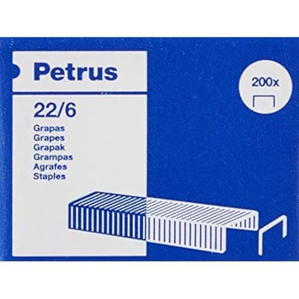 Häftapparat - PETRUS - Mod. 226 - Svart - Häftar upp till 30 ark - Enkelt häftbyte