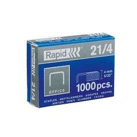 Häftklamrar - RAPID - N°21/4 - Set med 2 lådor om 1000 - För blandad användning - Idealisk för vuxna