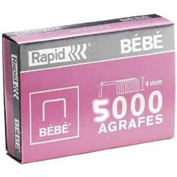 RAPID Paket med 3 x 5000 kopparhäftklamrar