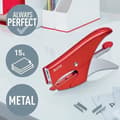 Miniatyrbild 2 av 2: Kanslig staplare - LEITZ - WOW - Kapacitet 15 Ark - Ergonomisk design - Färg Röd