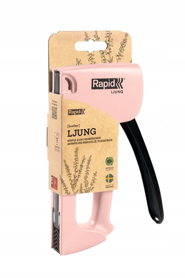 Rapid R53 SoS Ljung manuell häftapparat rosa gjord av ekologiska material