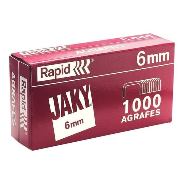 Rapid JAKY Staples 6 mm förpackning med 1000 st för Jaky Baby 58
