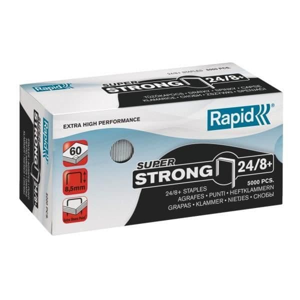 RAPID Box med 5000 Superstarka 24/8+ häftklammer