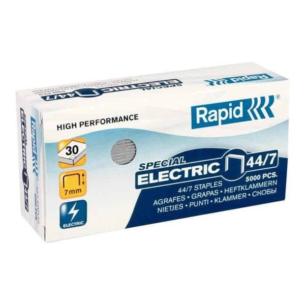 Rapid Strong Staples 44-7 7 mm galvaniserat stålpaket om 5000 för Classic 90EC