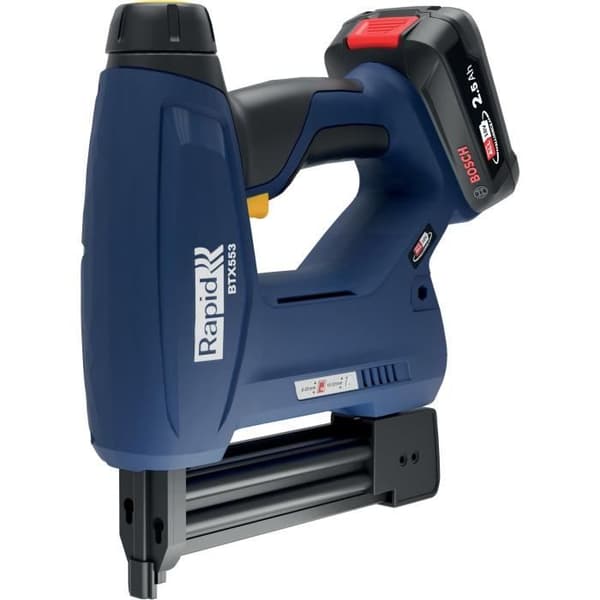 18V batterihæftepistol til 53/8-20mm - 8/15-20mm - RAPID - BTX553 - Kuffert + 2,5Ah batteri + oplader